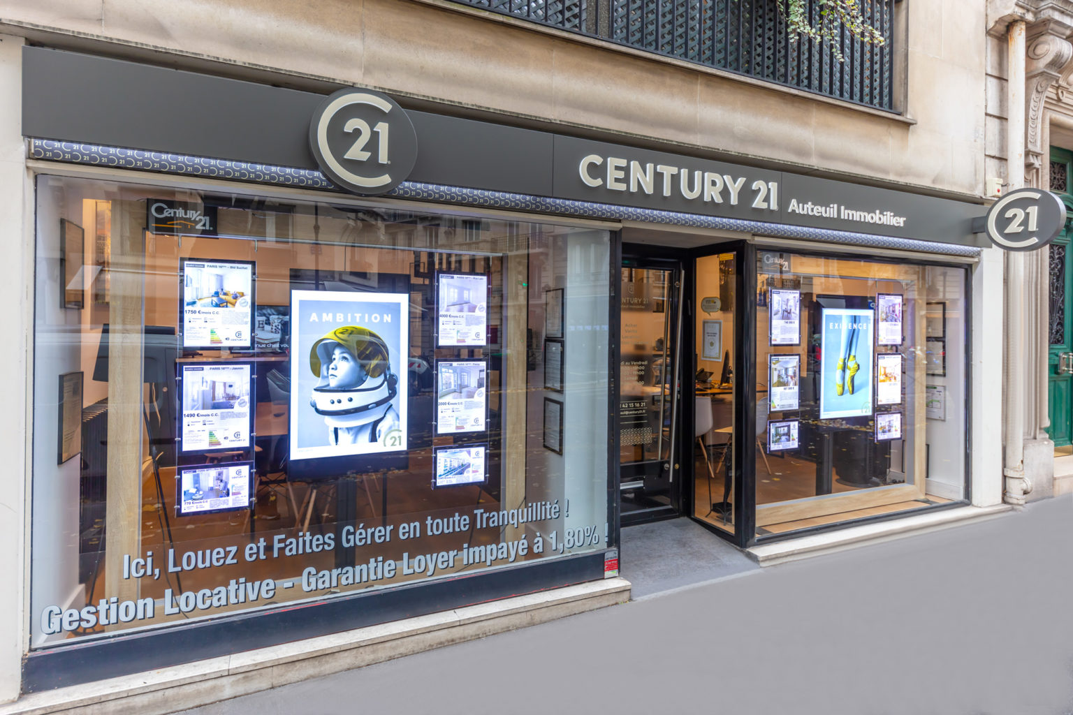Contact CENTURY 21 Auteuil Immobilier Paris 16